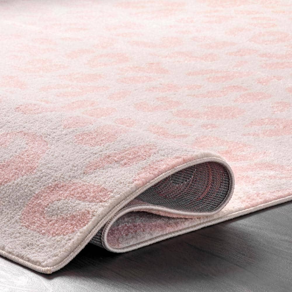 nuLOOM Annette Modern Leopard Print Area Rug, 4' x 6', Baby Pink
