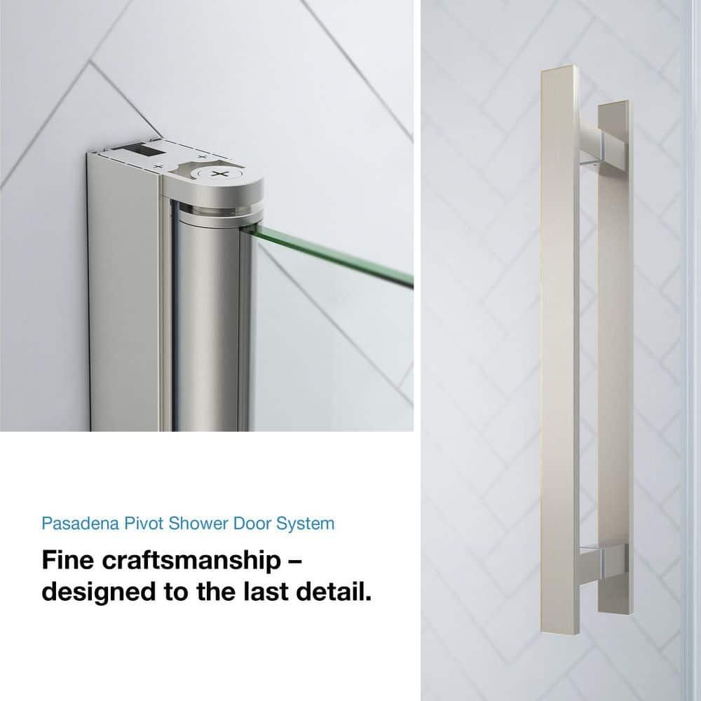OVE Decors Pasadena 39 7/16 To 41 3/8 In. W X 72 In. H Alcove Frameless Pivot Shower Door