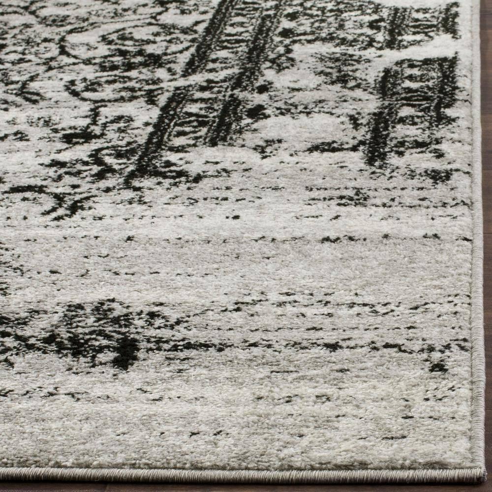 Adirondack ADR101 Power Loomed Area Rug - Silver/Black - 8'9"x11'9" - Safavieh.