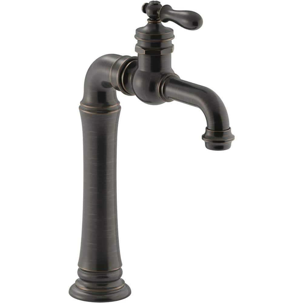 Artifacts Gentleman's Single Hole Bathroom Faucet with Drain Assemby