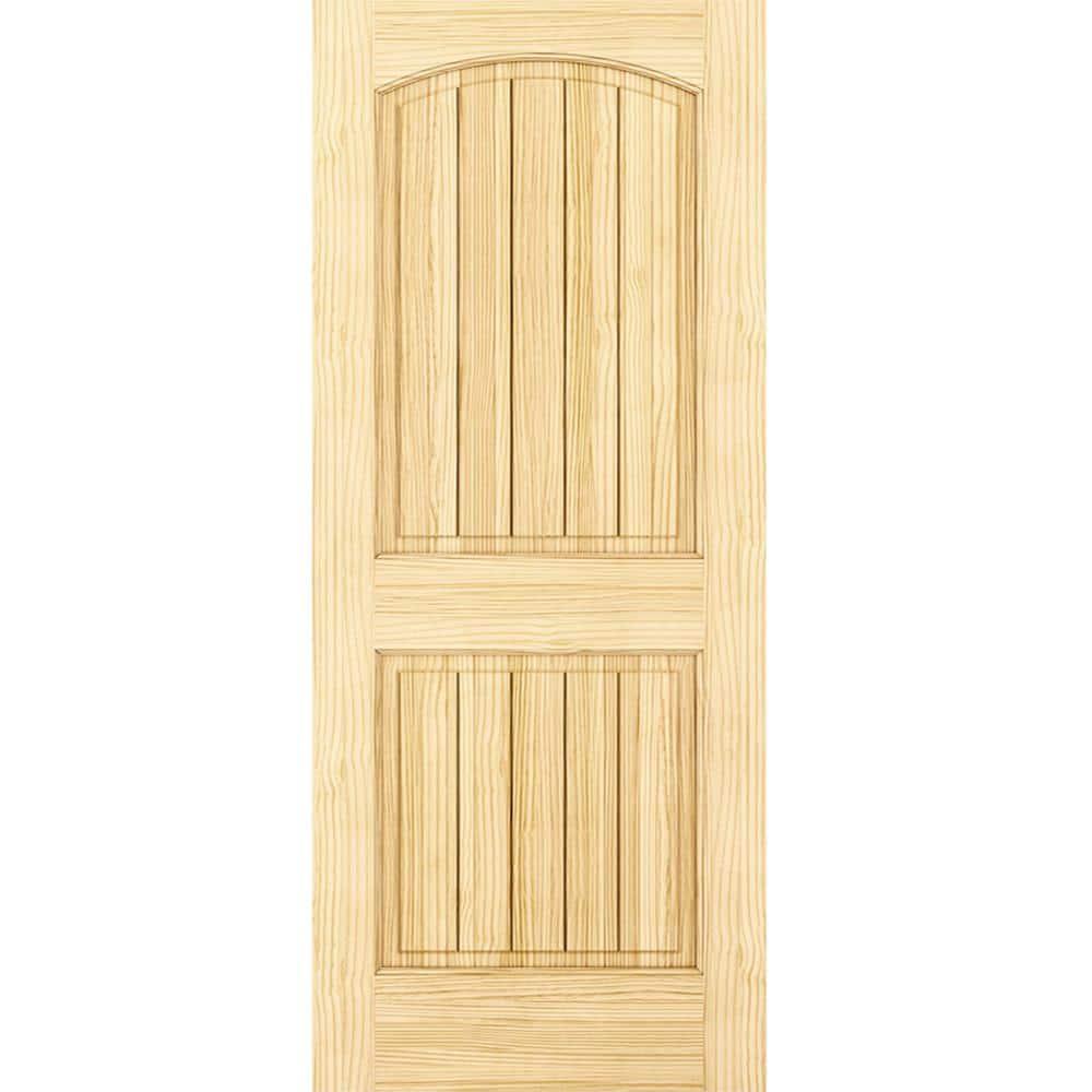 Paneled Solid Wood Unfinished Colonial Standard Door