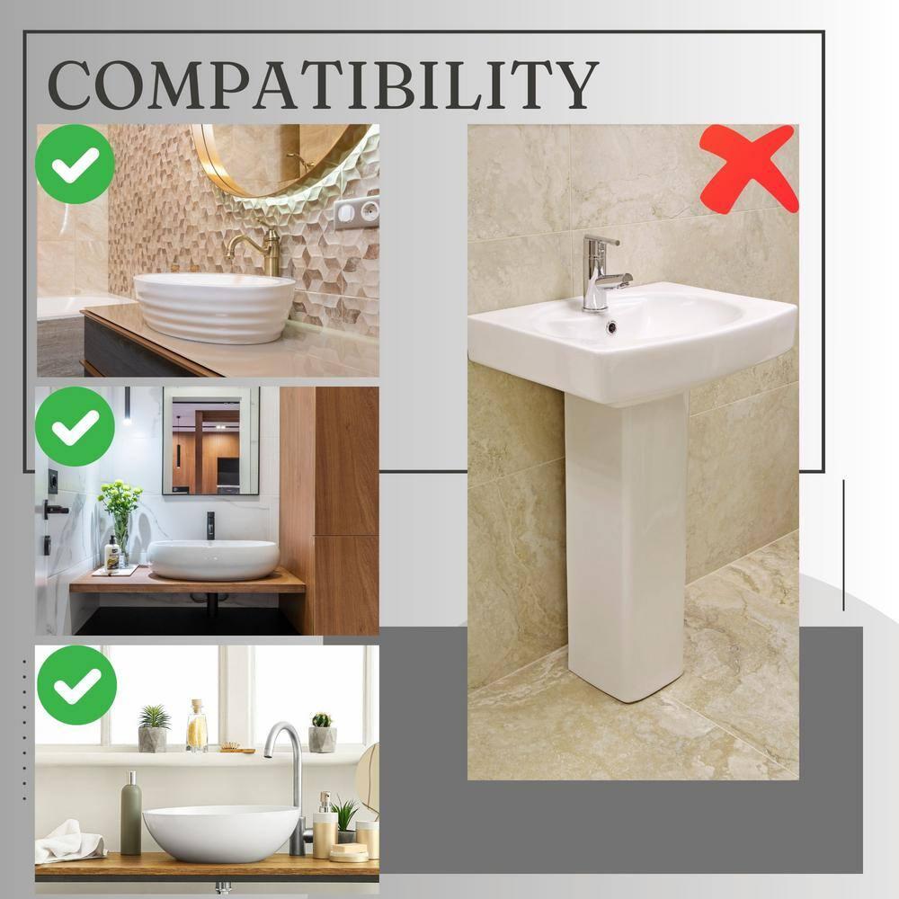 Evideco Brown and Gray Under Sink Cabinet with U-Shaped Cut-Out, Double Vented Doors, Towel Holder - Elements Collection