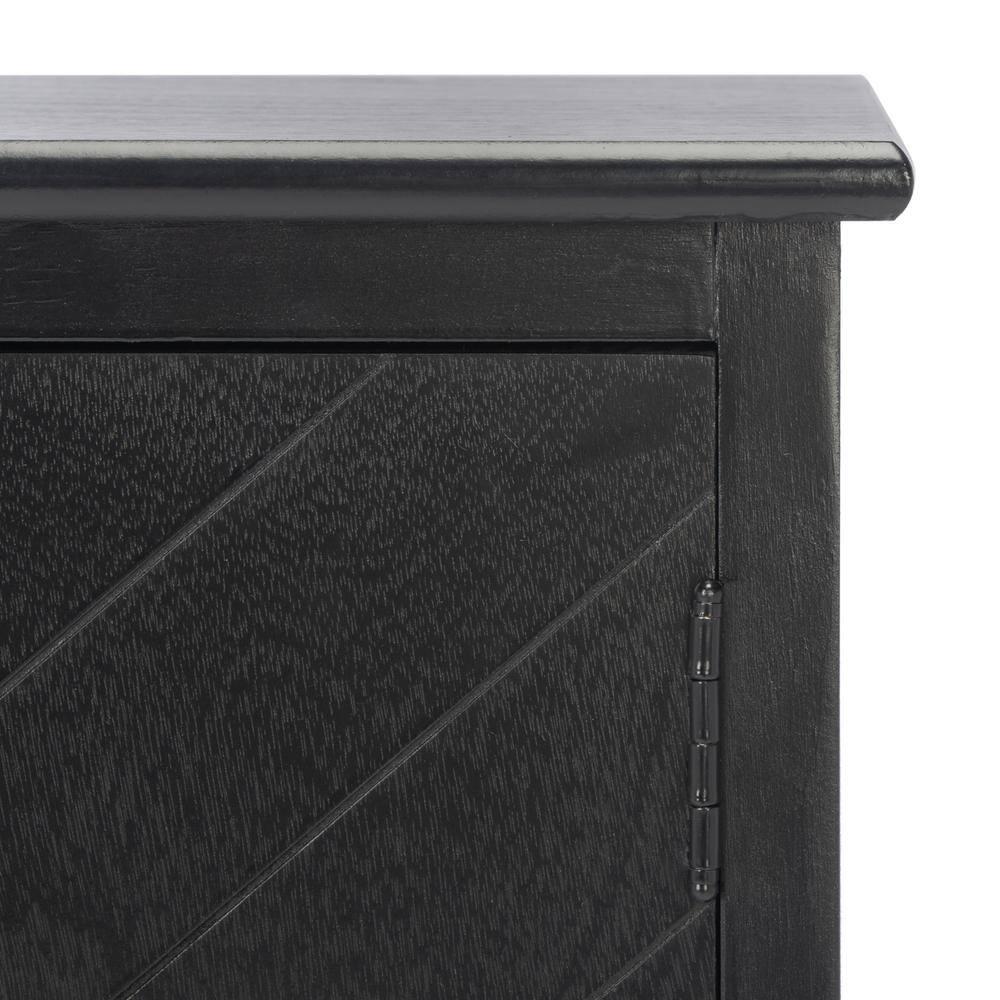 SAFAVIEH Peyton Contemporary Black Wood Storage Rectangle Console Table (31.5 in. W x 13.4 in. D x 26 in. H)