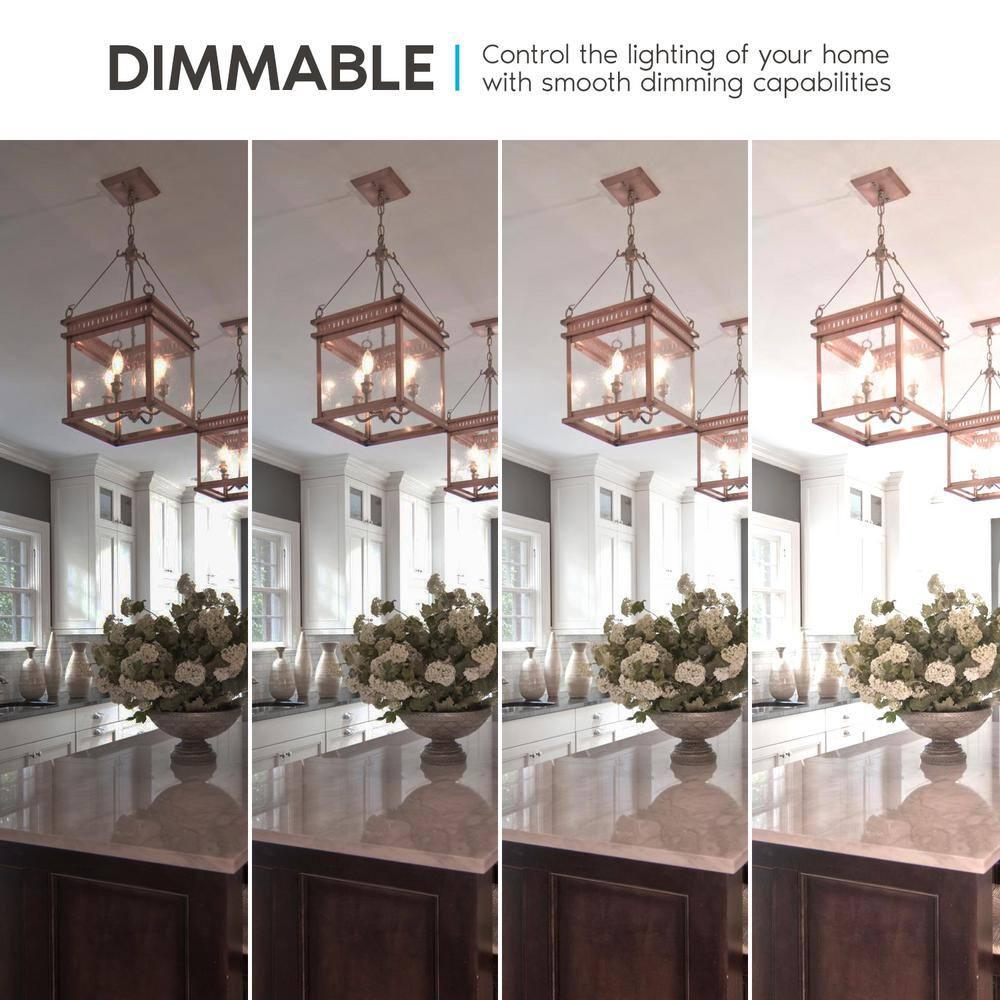 4 Watt (40 Watt Equivalent), B11 LED, Dimmable Light Bulb, E12/Candelabra Base