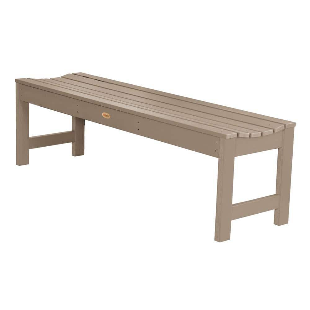 highwood Eco-Friendly Lehigh 5-Foot Outdoor Picnic Bench Woodland Brown