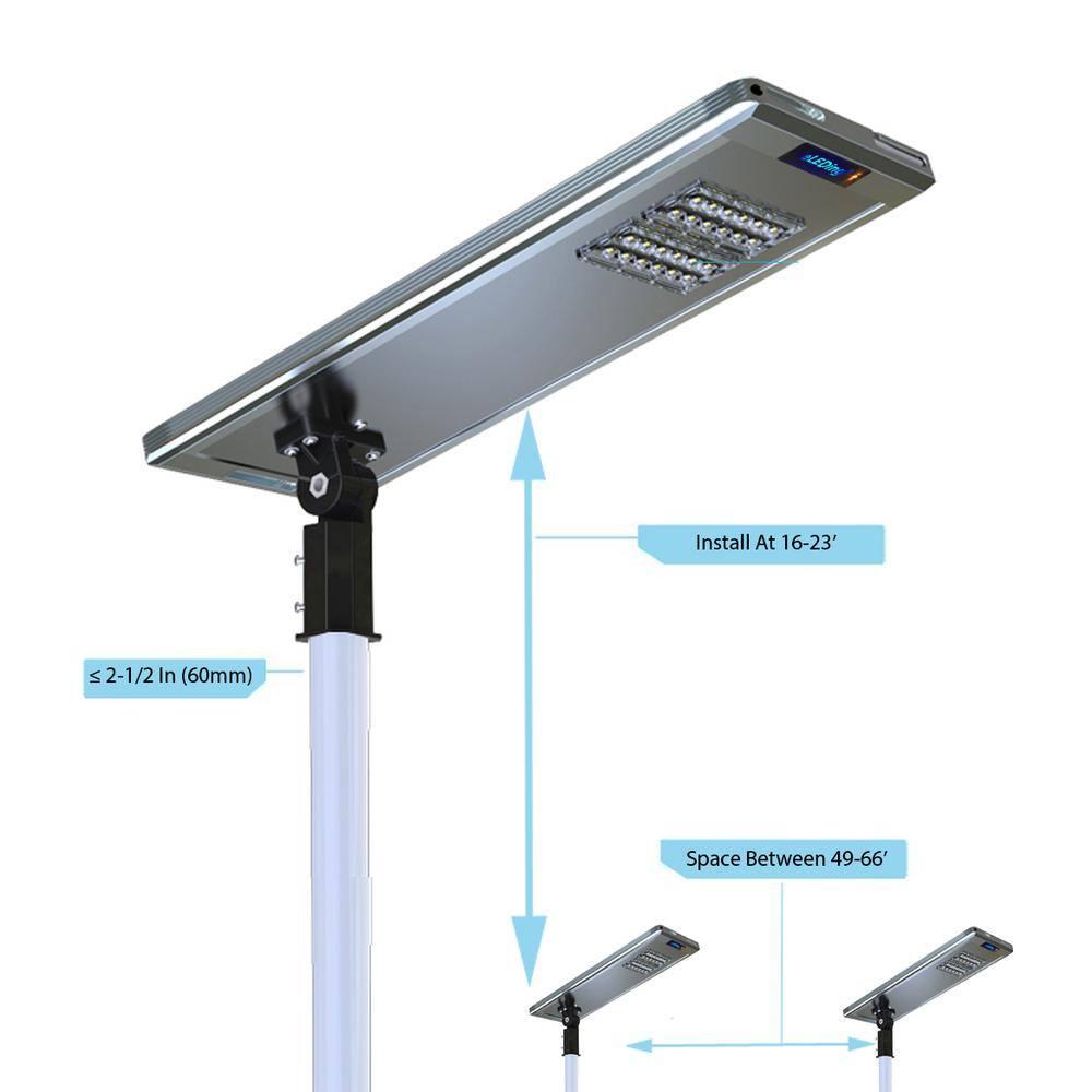 eLEDing ELEDing Outdoor LED Motion Sensor Street Light with Solar Panels
