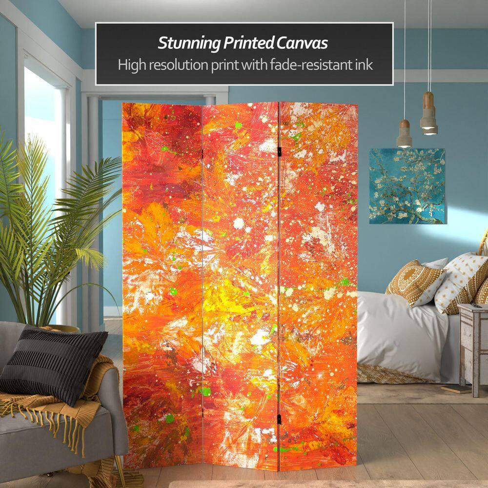 Red Lantern 6 ft. Tall Double Sided Twilight Reverie Canvas Room Divider, Transcendence