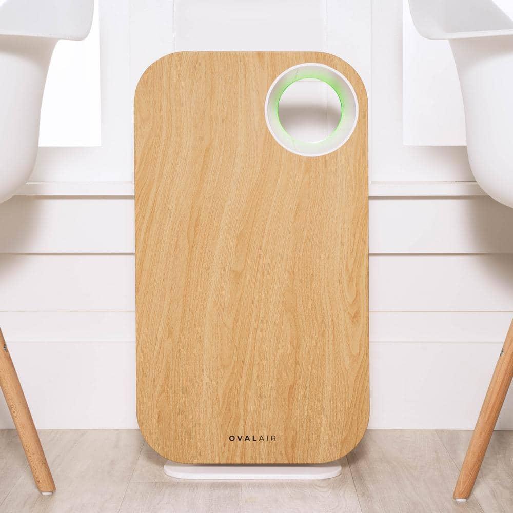 OVAL AIR OVAL AIR 3-Stage H13 True HEPA 5-in-1 Air Purifier reduces Allergies, Asthma, Pets, Odor, Smoke
