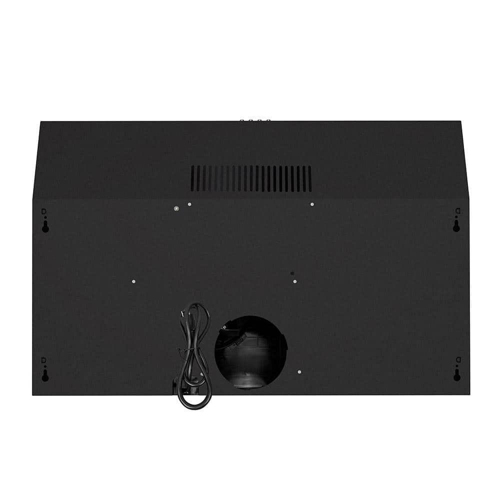 Streamline Cosenza 30" 80 Cubic Feet Per Minute Convertible Under Cabinet Range Hood with Mesh Filter and Light Included