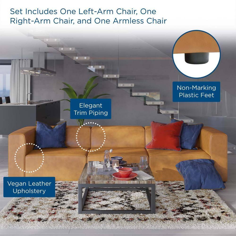 Mingle 3 - Piece Upholstered Sectional