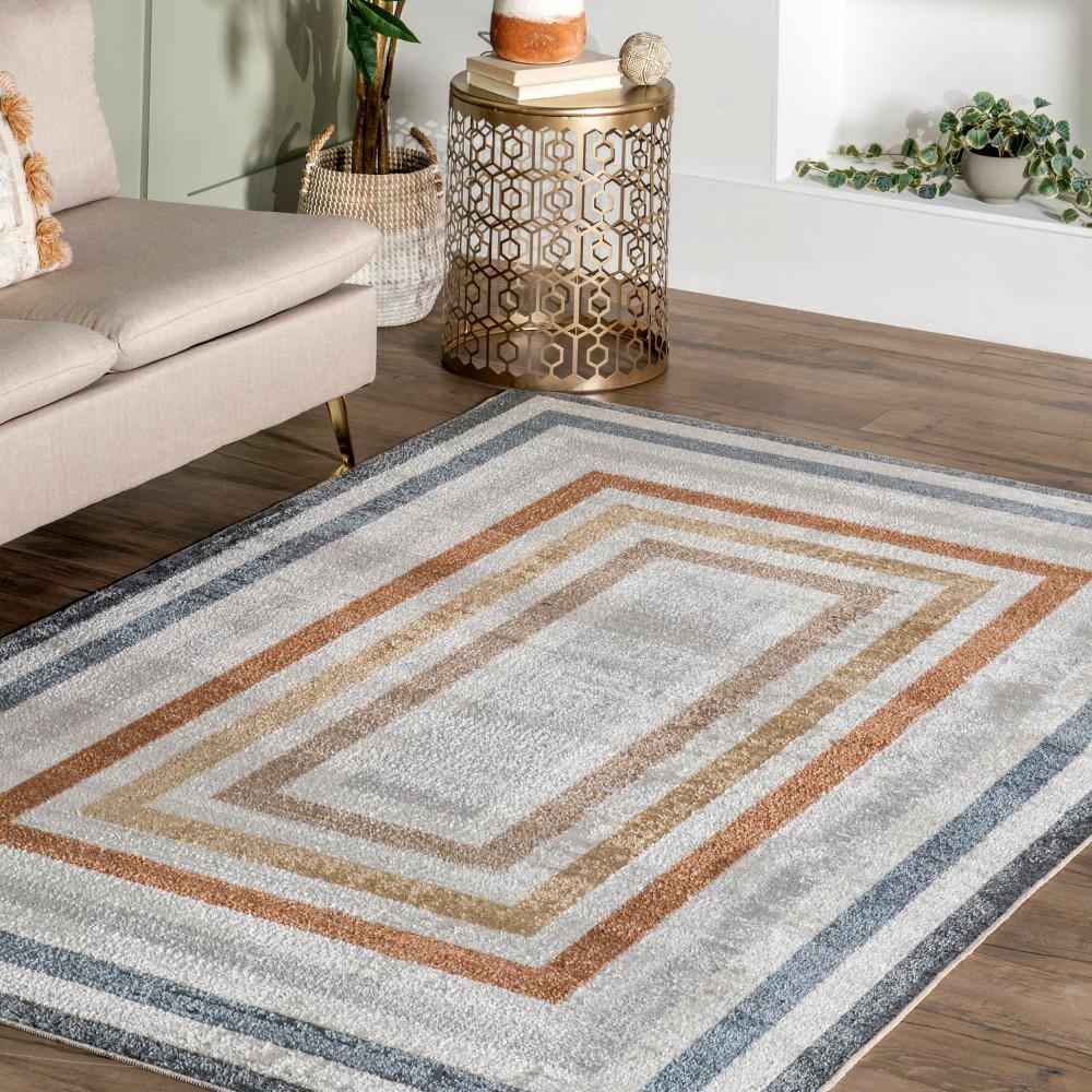 Nuloom Alienor Striped Pet Friendly Machine Washable Area Rug, 3' x 5', Multicolor