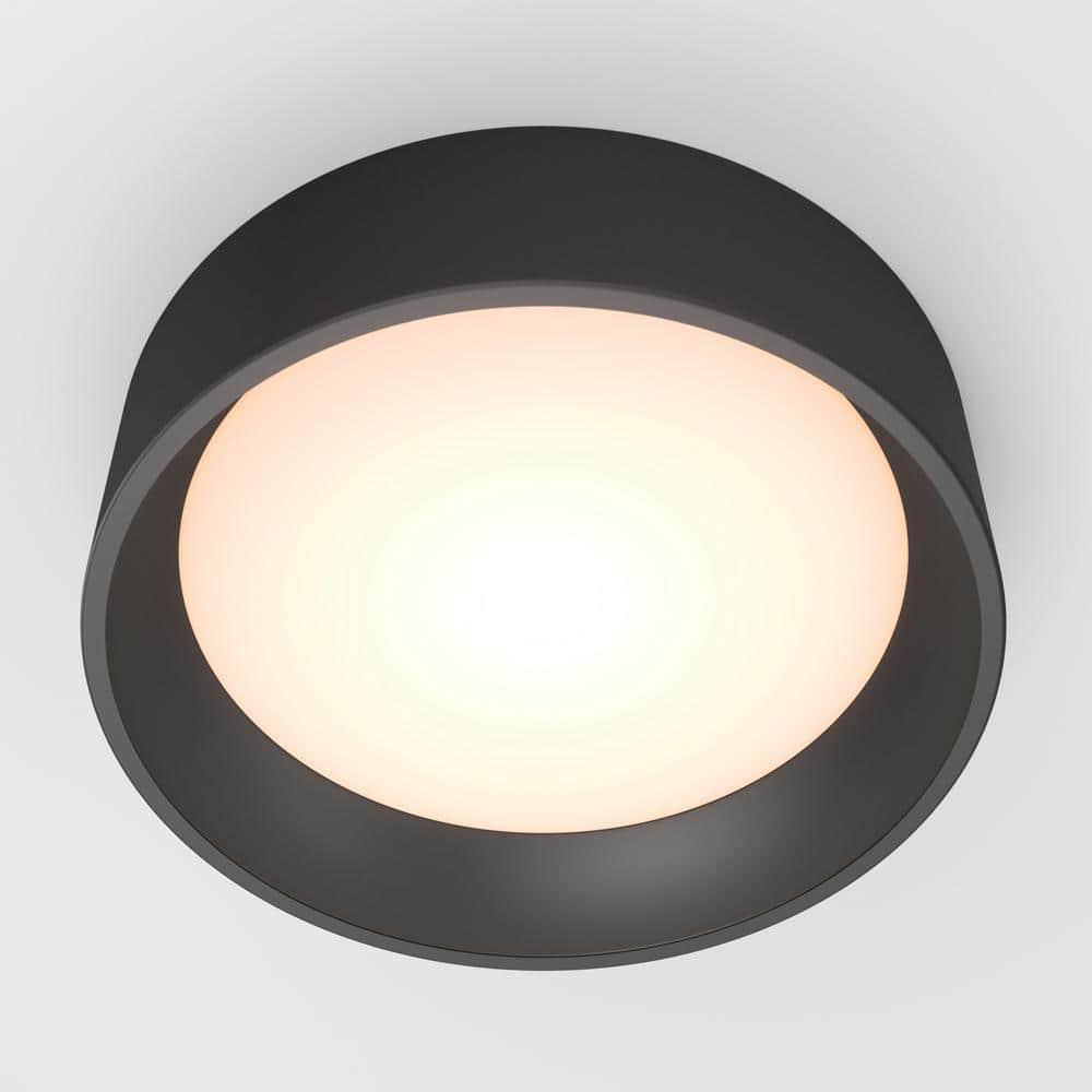 Artika Alton Ceiling Light 1 Light Integrated LED CCT Flush Mount Black