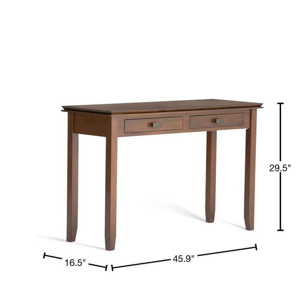 Simpli Home Artisan 46"W Solid Wood Storage Console Table with 2 Storage Drawers