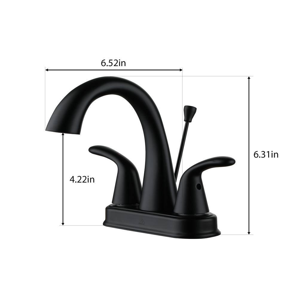 2 Handle Bathroom Faucet with Drain