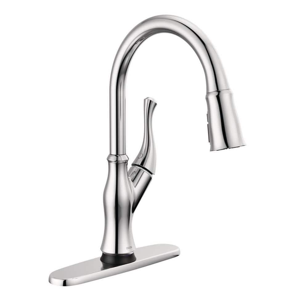 Chrome Touch Kitchen Faucet with Pull-out Spray