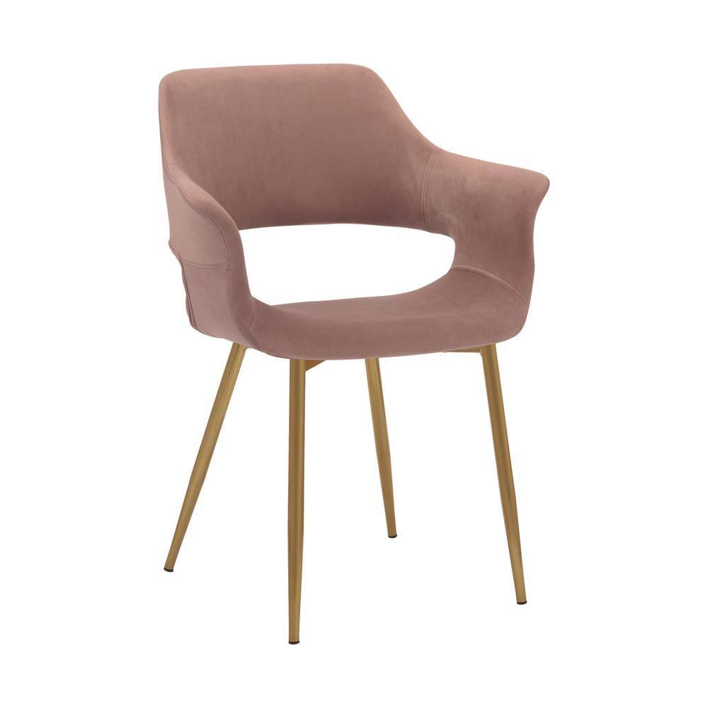 Gigi Velvet Metal Dining Room Chair - Armen Living