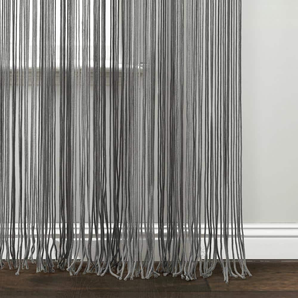 Reyna Cotton Semi Sheer Curtain Panel