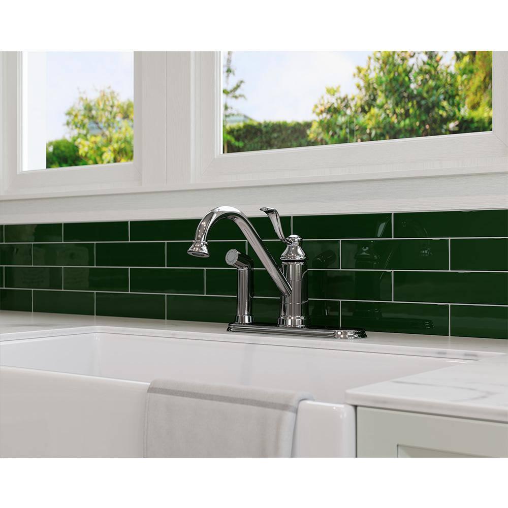 Portland Single Handle Kitchen Faucet with Side Spray