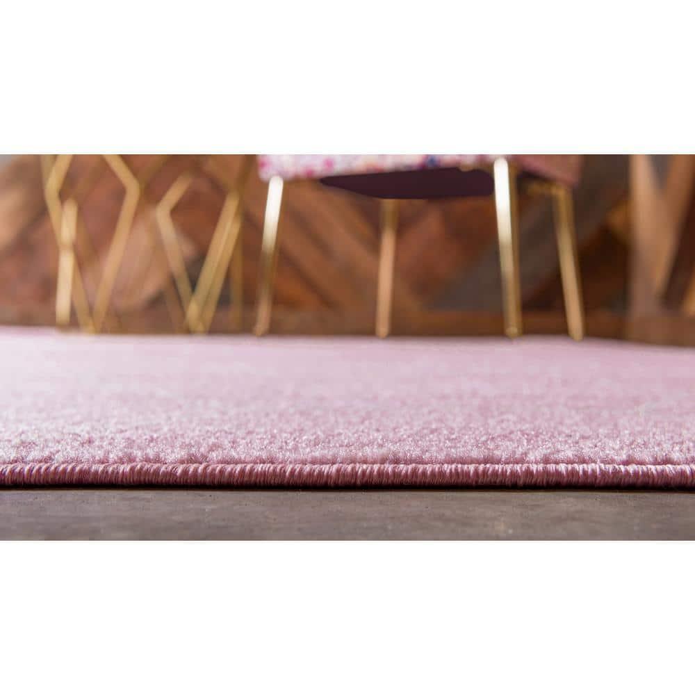Unique Loom Trellis Frieze Collection Area Rug - Geometric (4' 1" x 6' 1" Rectangle Light Pink/Ivory)