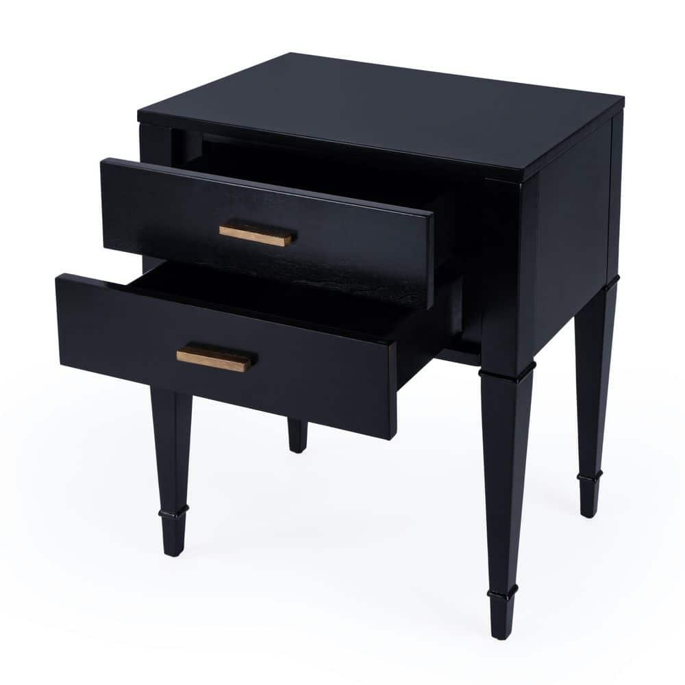 Butler Specialty Company Kai 2 Drawer End Table - Black Licorice
