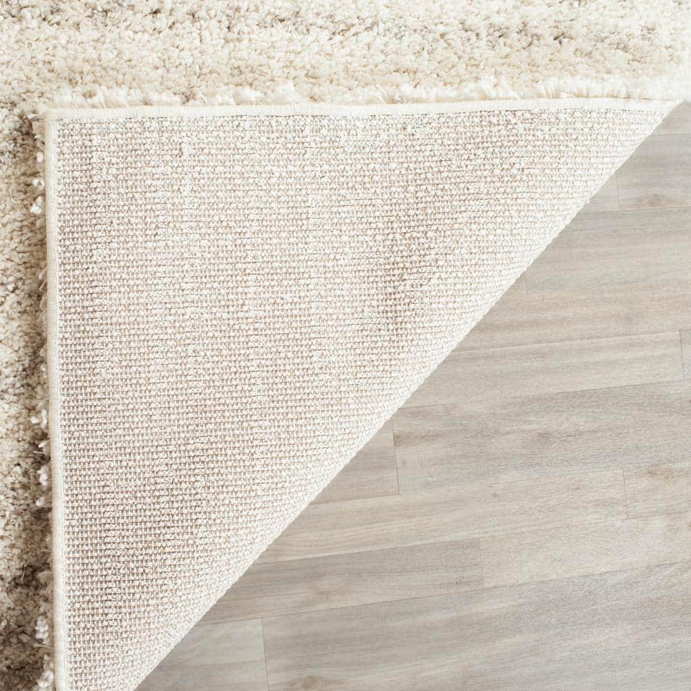 Arizona Shag ASG741 Power Loomed Indoor Area Rug - Ivory/Beige - 6'7"x9'2" - Safavieh