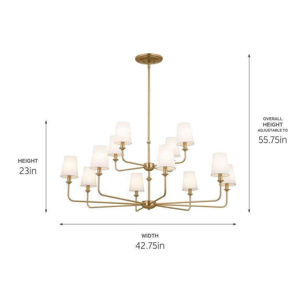 Kichler Lighting 12 - Light Dimmable Classic / Traditional Chandelier