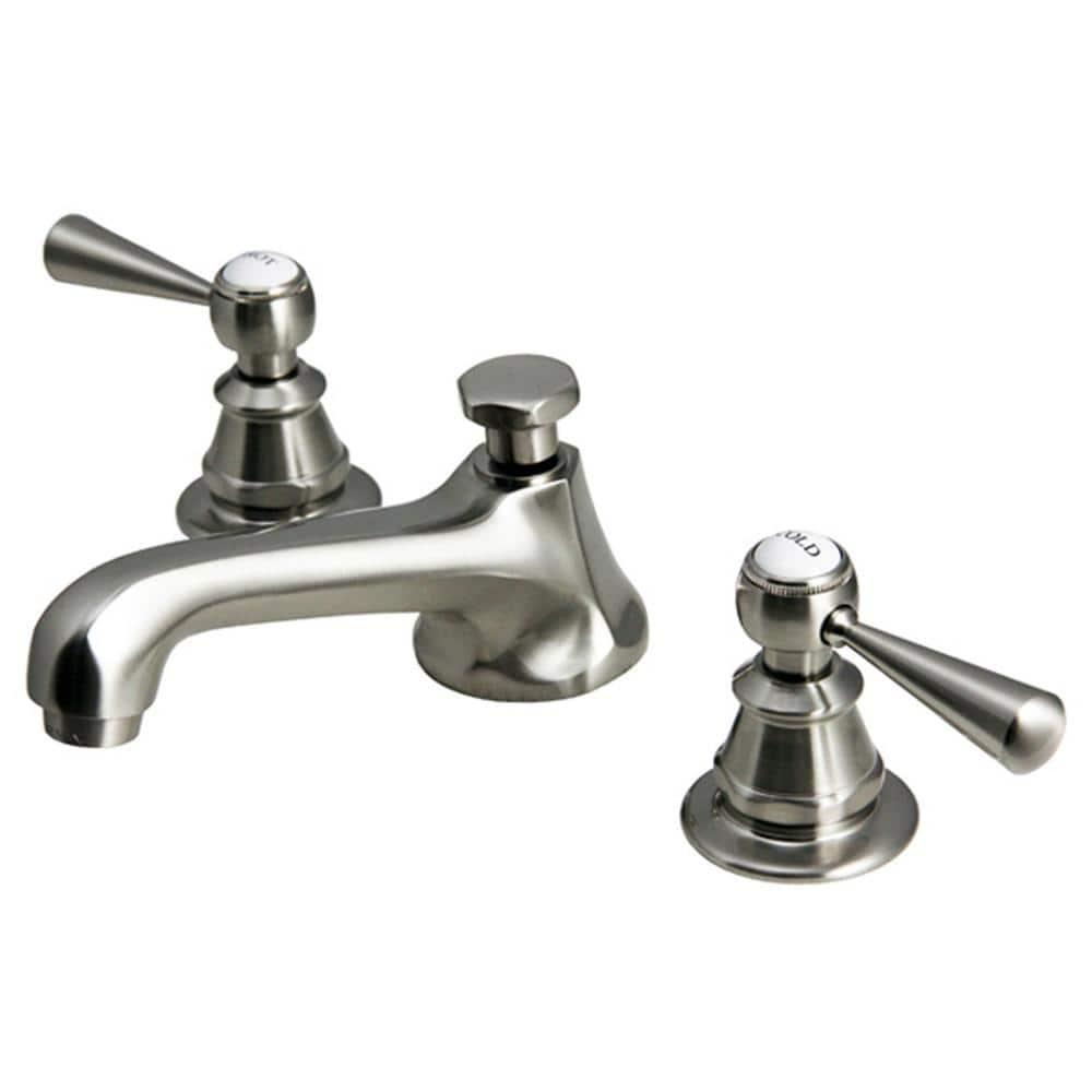 Widespread 2-handle Bathroom Faucet with Drain Assembly
