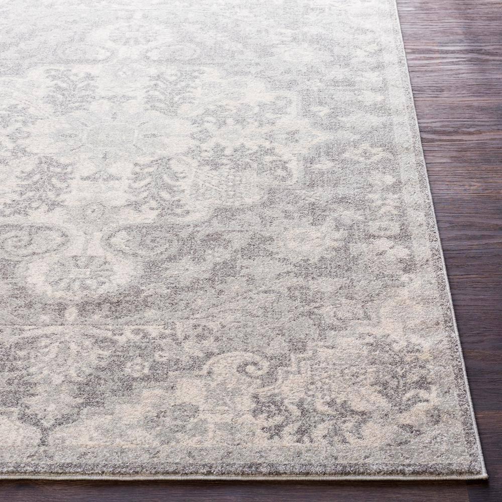 Livabliss Harput Vintage Medallion Area Rug,2' x 2'11",Dark Grey