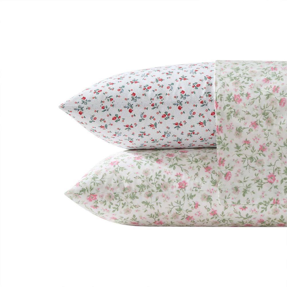 Laura Ashley Printed Cotton Percale Sheet Set