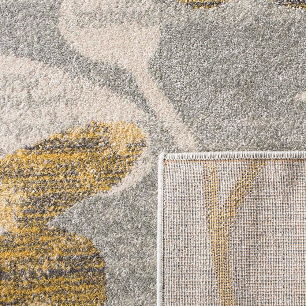 Evoke EVK236 Power Loomed Area Rug - Grey/Gold - 6'7"x9' - Safavieh.
