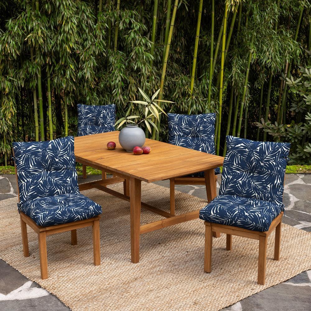 ARDEN Arden earthFIBER Plush Modern Tufted Polyfill Dining Chair Cushion, 21 x 40 (Set of 2)