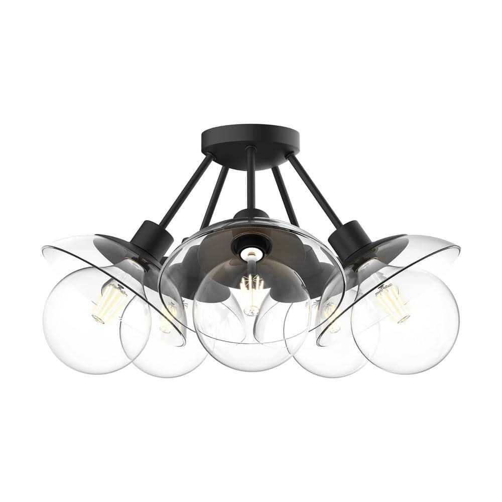 Alora Mood Francesca Glass Semi Flush Mount