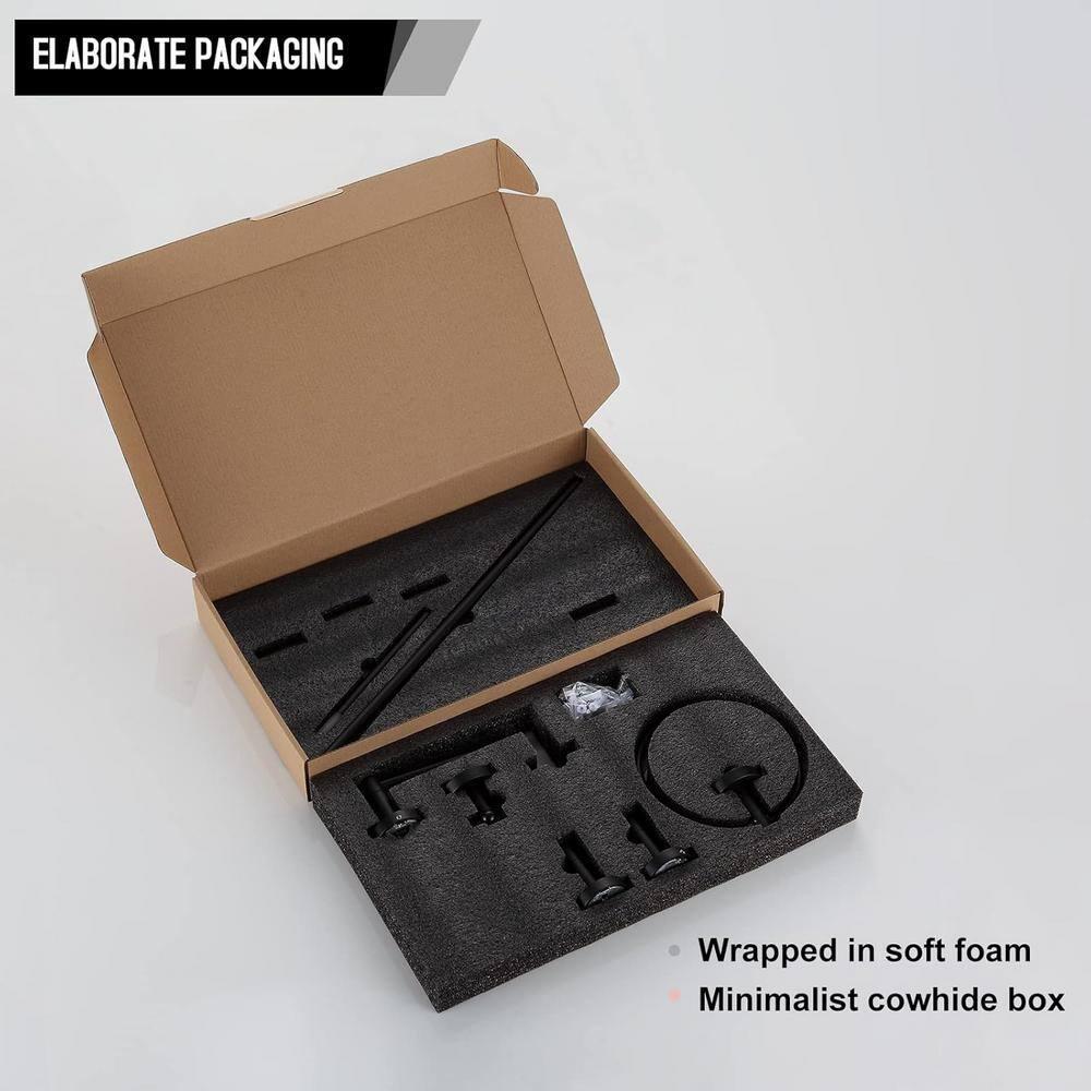 Beloky JA22F9 4 - Piece Bathroom Hardware Set