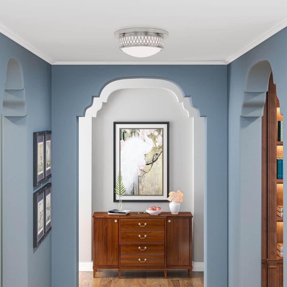 Livex Lighting Westfield 2 - Light Flush Mount in  Brushed Nickel