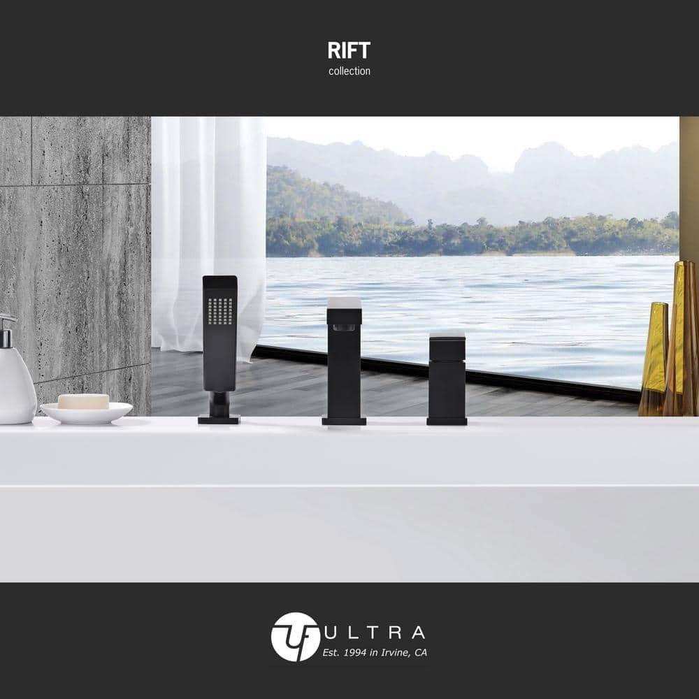 Ultra Faucets UF65847 Rift Deck Tub Filler