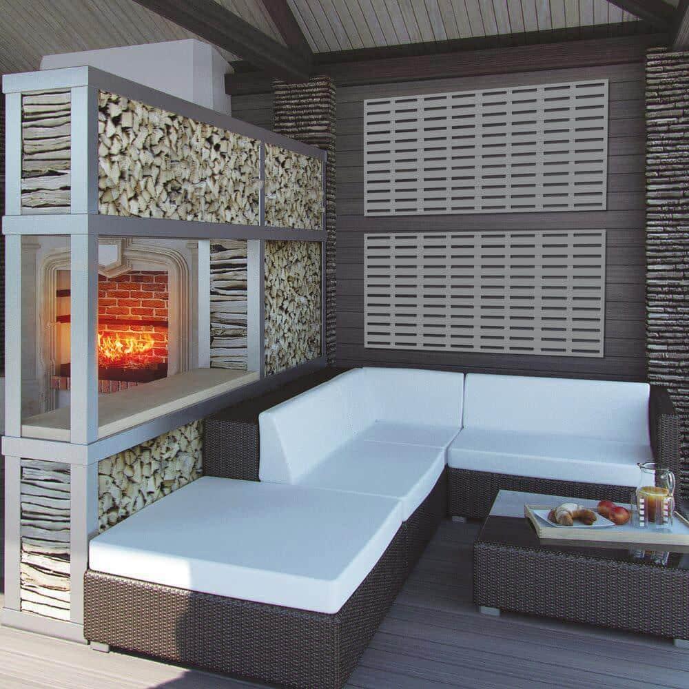 Barrette Outdoor Living 34 in. H x 68 in. W Boardwalk Decorative Screen