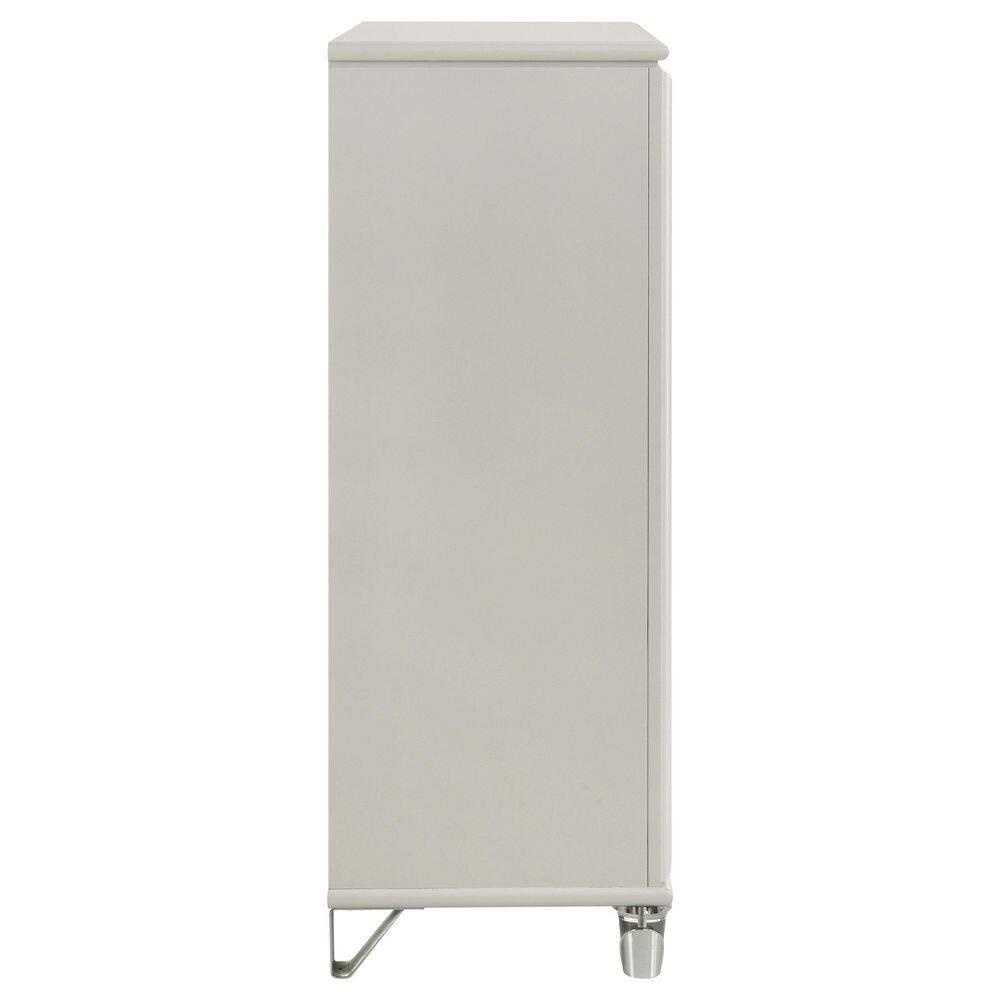 5-drawer Bedroom Chest Of Drawers Pearl White