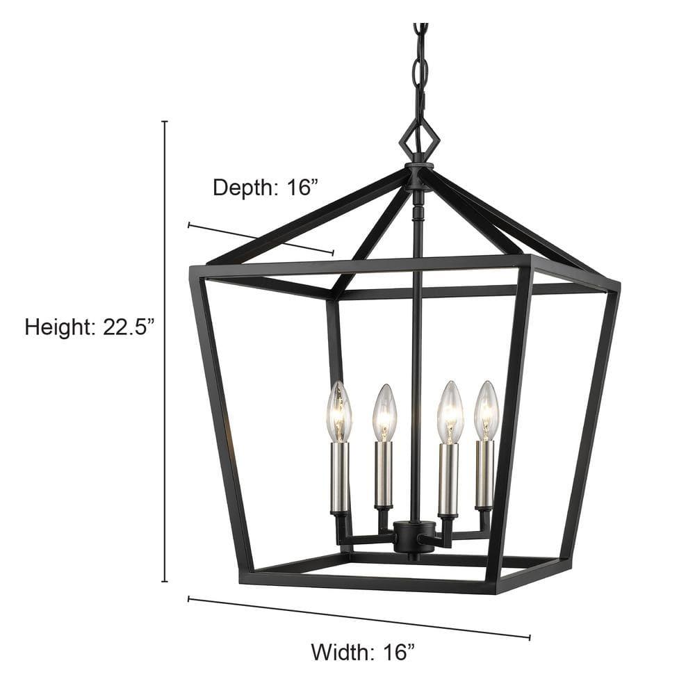 Millennium Lighting 4 - Light Pendant in  Matte Black
