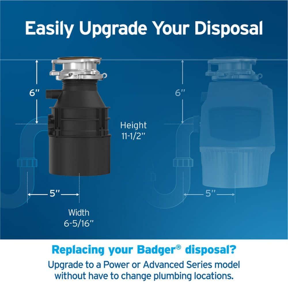 InSinkErator Badger 5XP 3/4 HP Continuous Feed Garbage Disposal