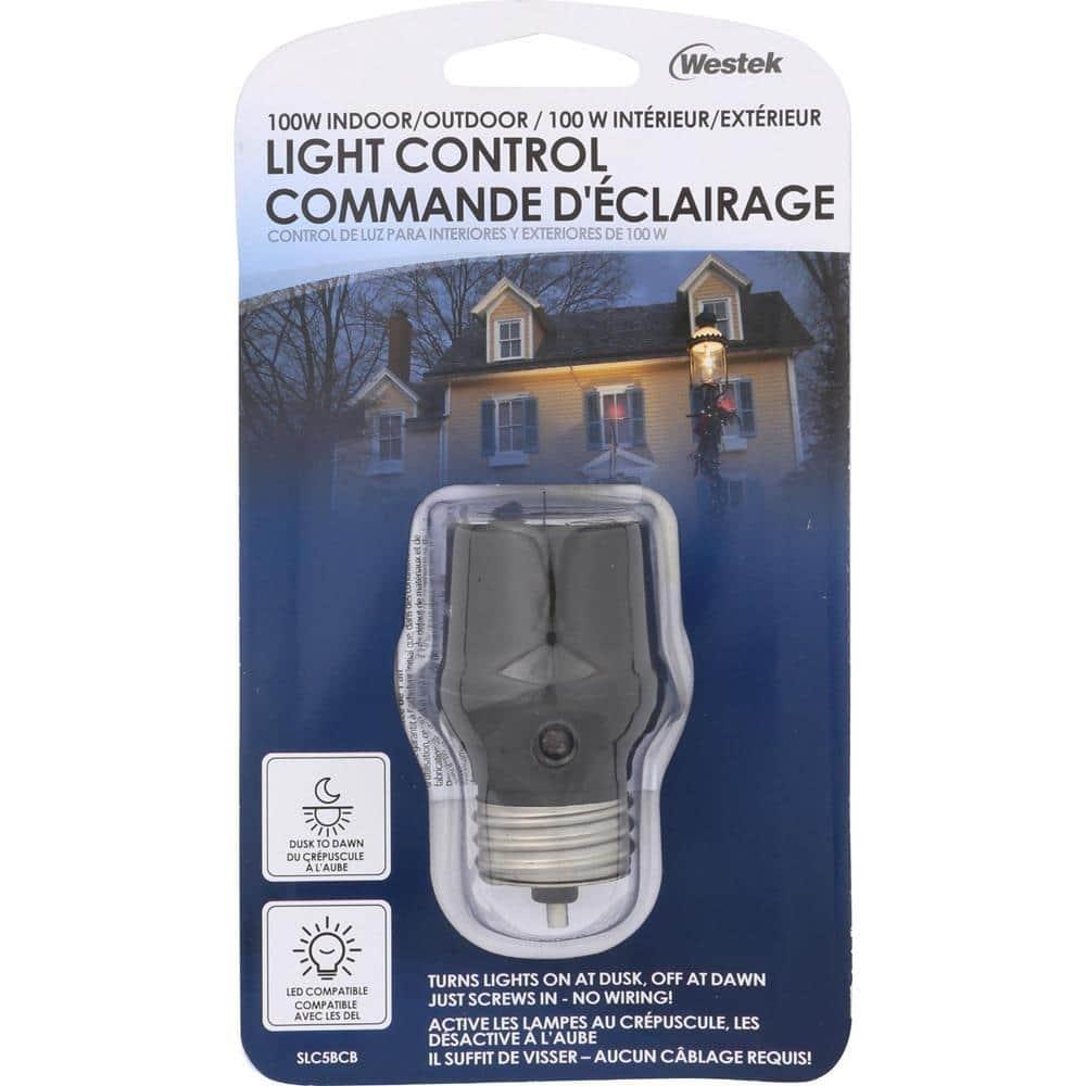 Westek Dusk To Dawn Photocell Lamp Control BRZ LIGHT SOCKET, Each