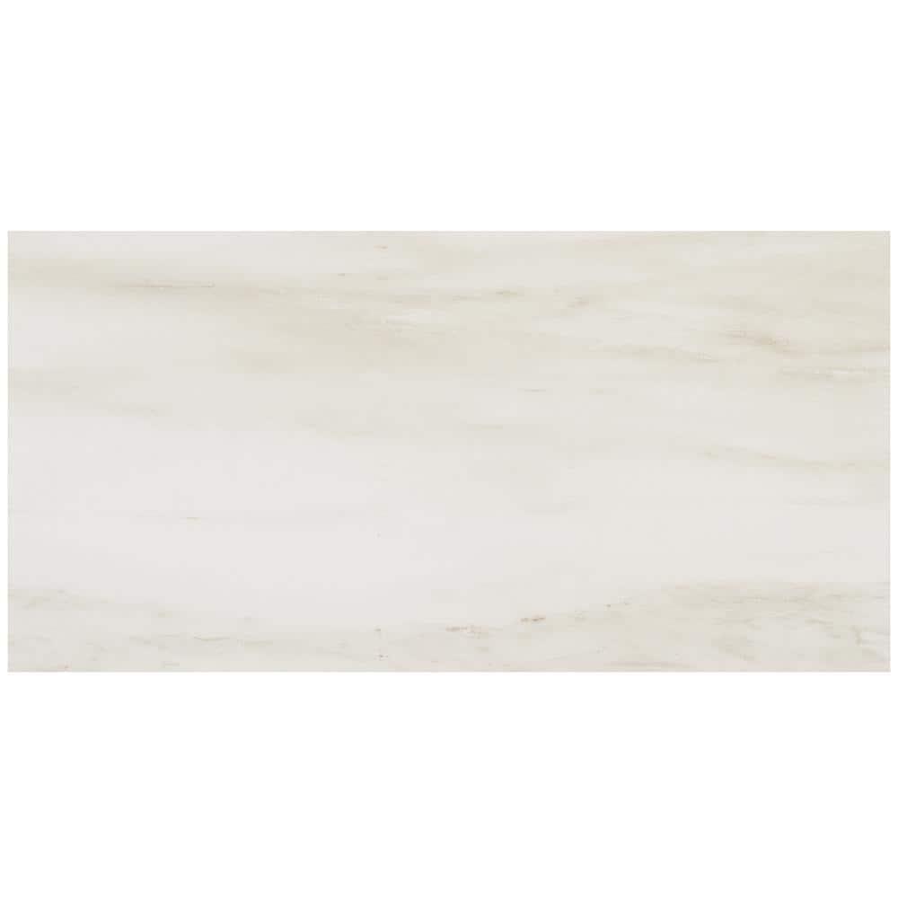 Bond Tile Saroshi 11.81 in. x 23.62 in. Matte Marble Look Porcelain Floor and Wall Tile (9.68 Sq. Ft. / Case)