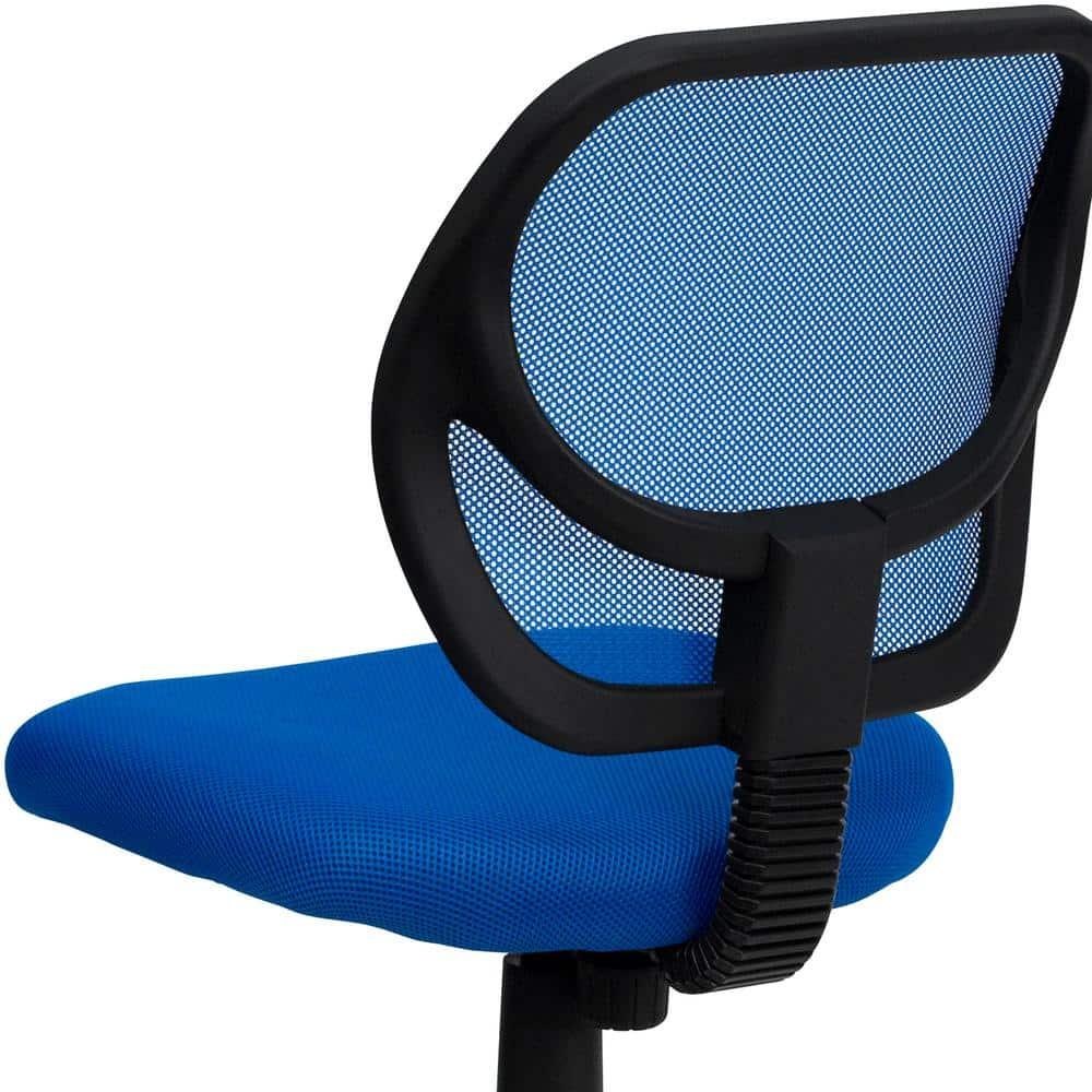 Flash Furniture Low Back Blue Mesh Swivel Task Office Chair