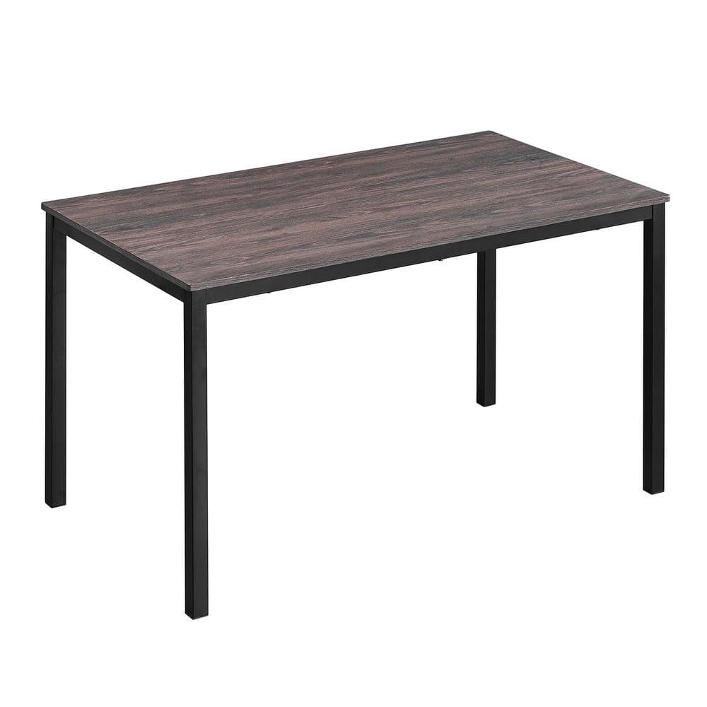 Homycasa 55 IN Dining Table Wood Top in Marble White Gold Legs