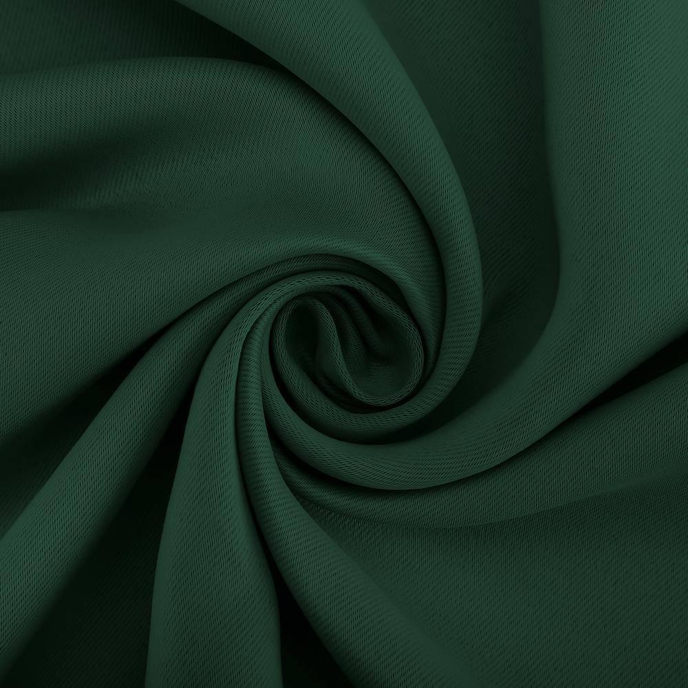 40"x95" Sun Zero Blackout Kenneth Energy Saving Grommet Curtain Panel Evergreen: Modern, Thermal Insulated, Noise Reduction