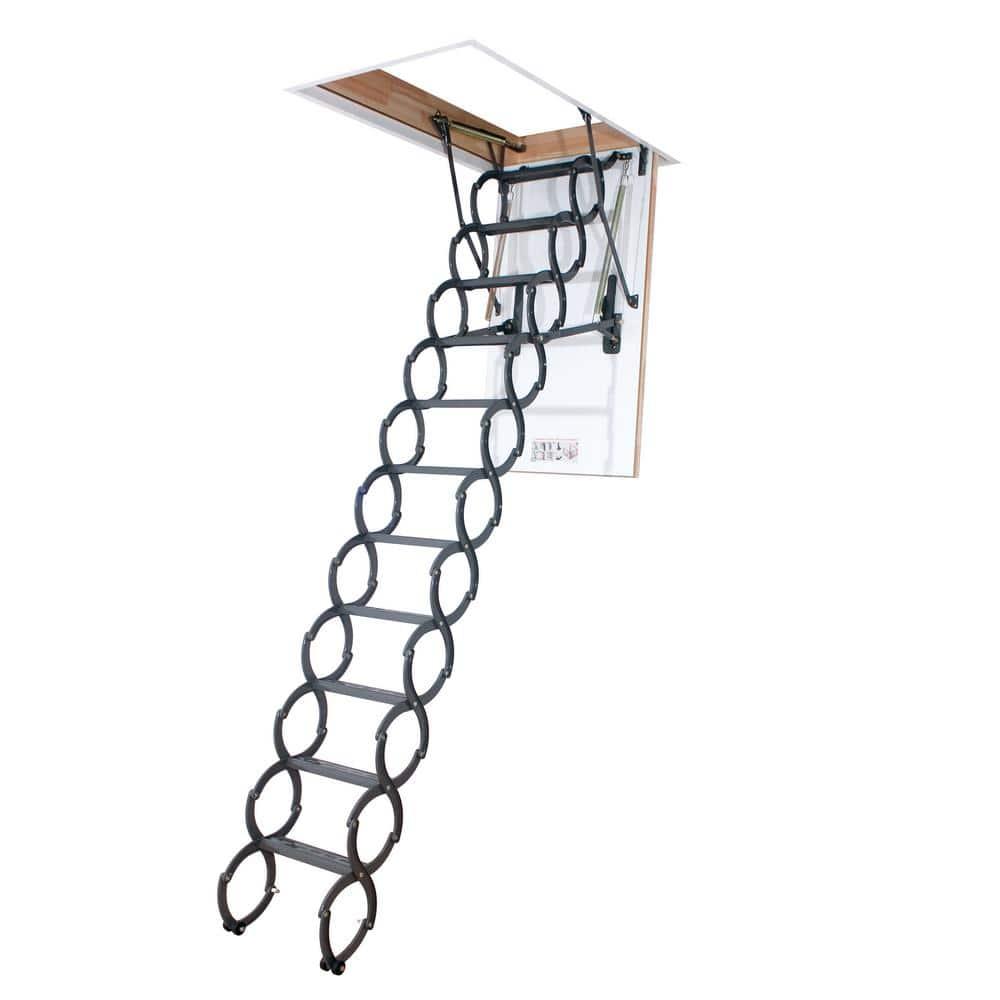 FAKRO LST 66875 Insulated Steel Scissor Attic Ladder for 22-Inch x 31-Inch Rough Openings