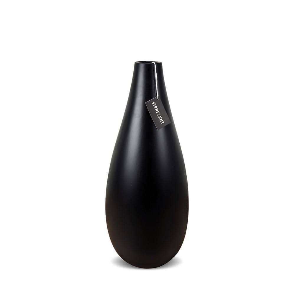 Drop Slim Short Ceramic Vase