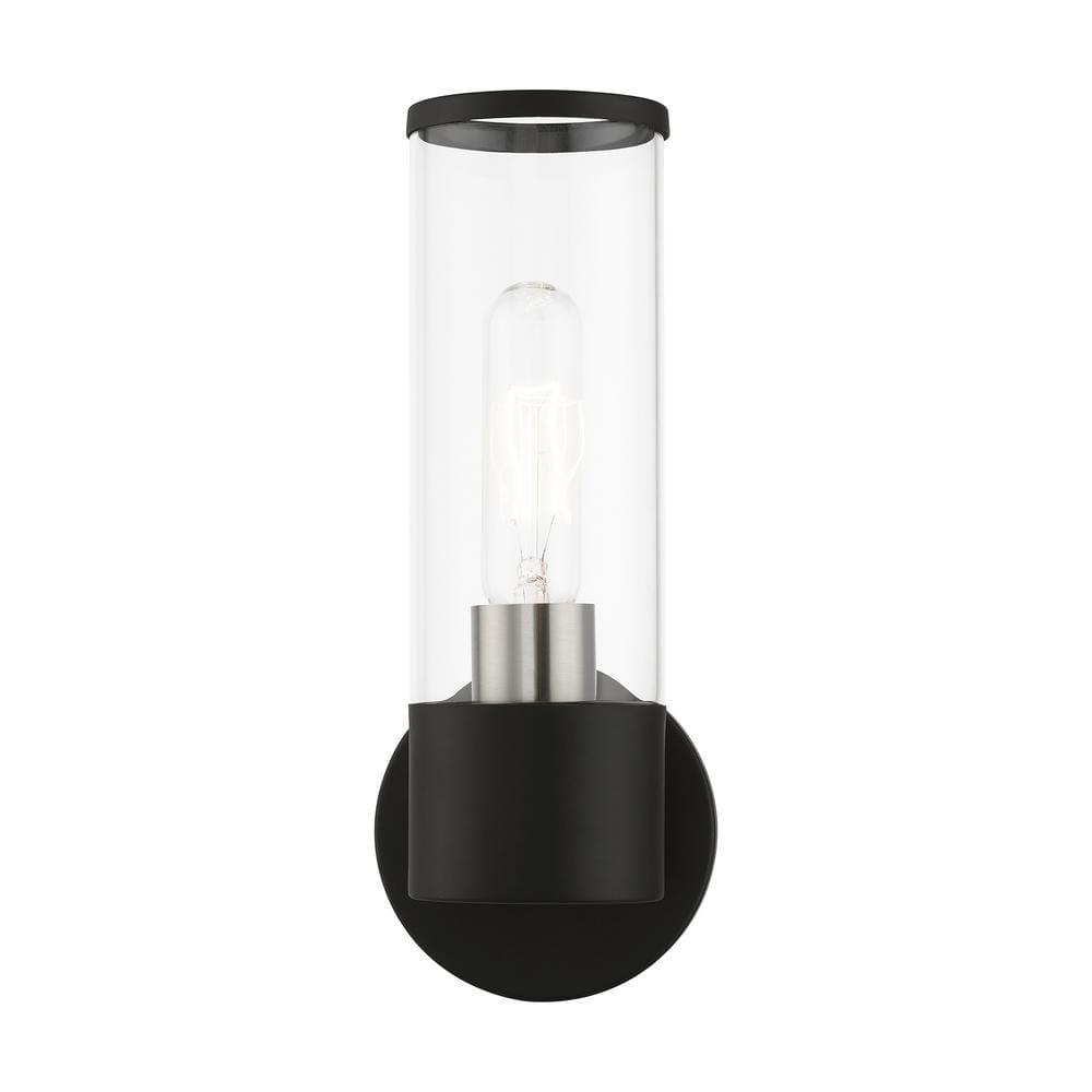 Livex Lighting Banca 1 - Light Sconce in  Black/Brushed Nickel