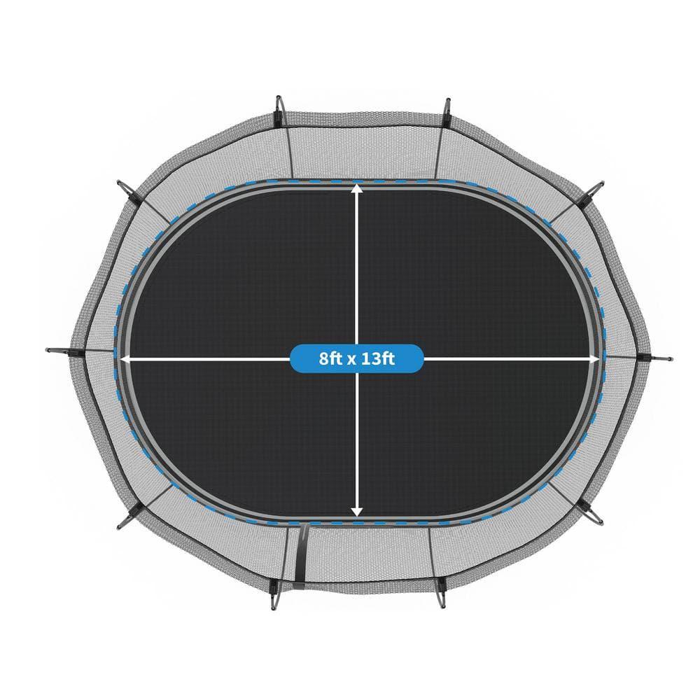SpringfreeTrampoline Springfree Trampoline Kids Outdoor Large Oval 8 x 13' Trampoline with Enclosure