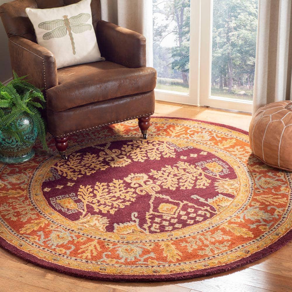 SAFAVIEH Bergama BRG190C Handmade Red / Rust Rug