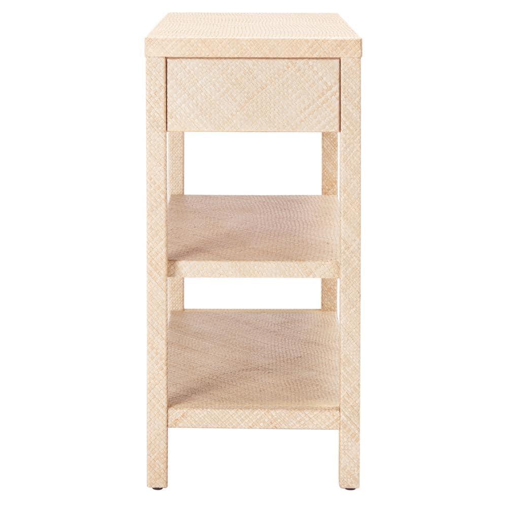 Apis Raffia Console Table - CNS6603A - Beige - Safavieh